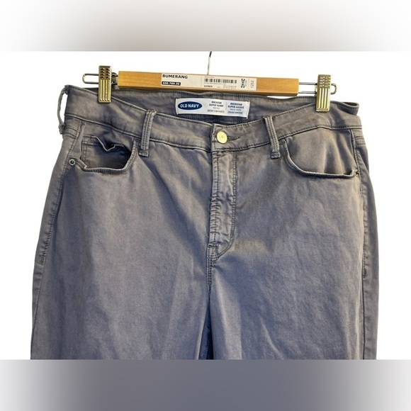 Old Navy Rockstar Super Skinny High-Rise Gray Jeans Size 12 - Picture 3 of 7